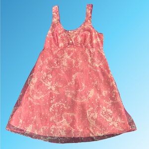 Vintage St Michael | Mini Dress | Small, Pink | Babydoll, Lingerie, Chiffon, 60s